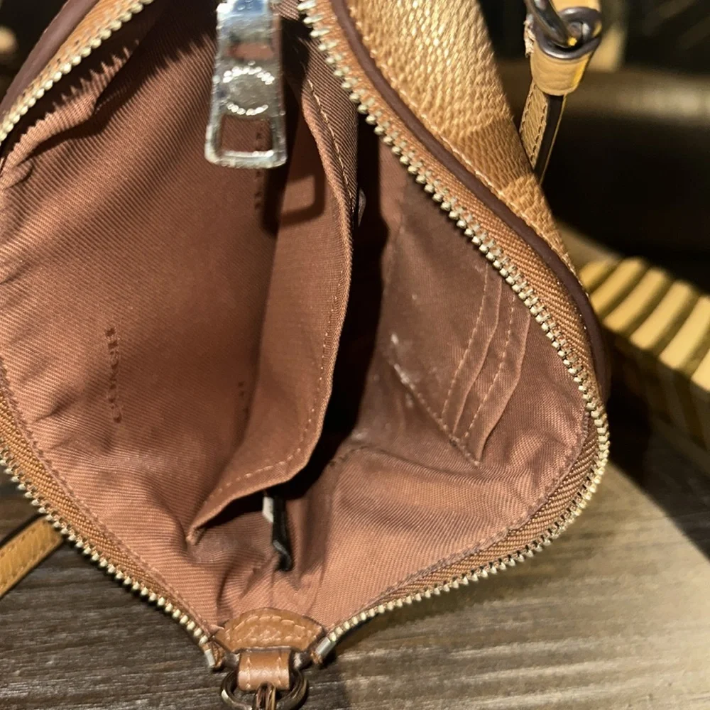 Coach Gold Studded Shoulder bag